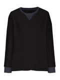 Waffle Knit Round Neck Long Sleeve T-Shirt - Trendsi - Flyclothing LLC