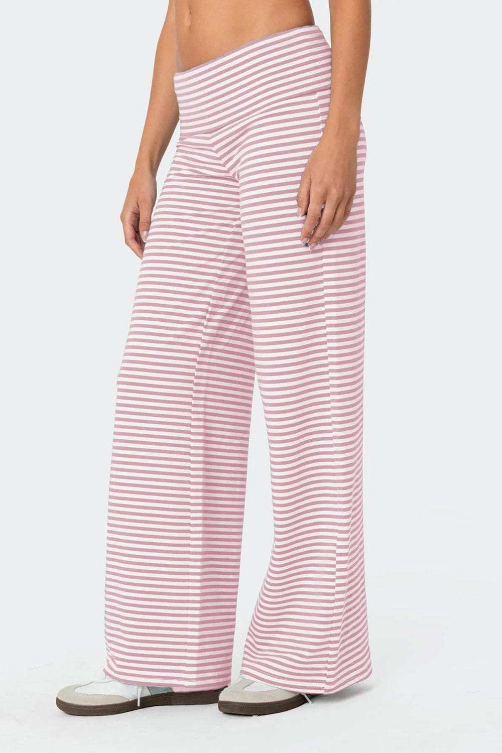 Striped Wide Leg Pants - Trendsi - Flyclothing LLC