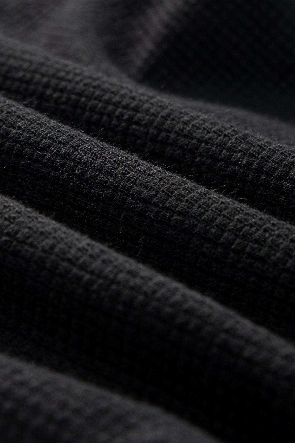 Knotted Straps Button Textured Drawstring Jumpsuit - Trendsi - Flyclothing LLC