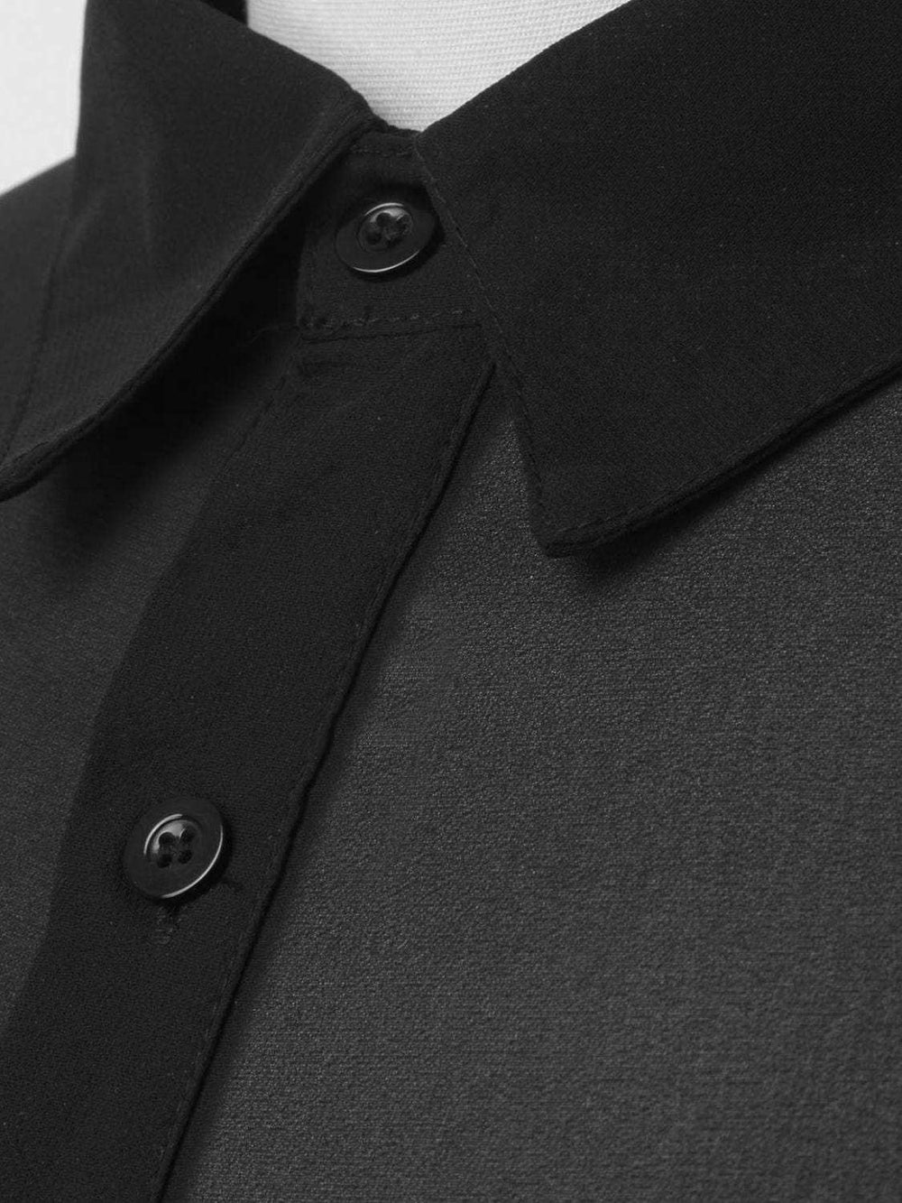 Men's Full Size Collared Neck Long Sleeve Shirt Plus Size - Trendsi - Flyclothing LLC