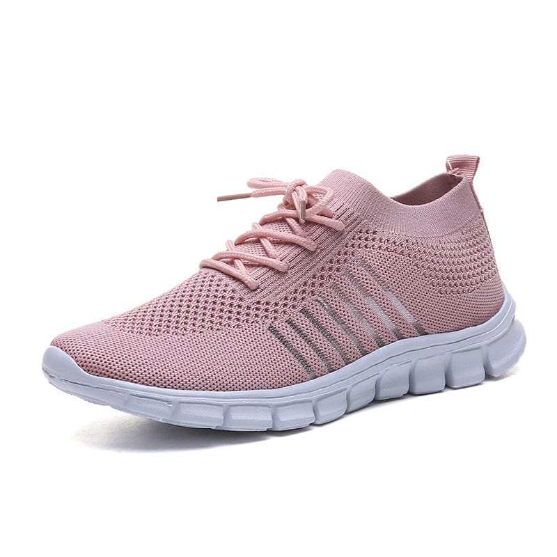 Breathable Mesh Round Toe Lace Up Athletic - Trendsi - Flyclothing LLC