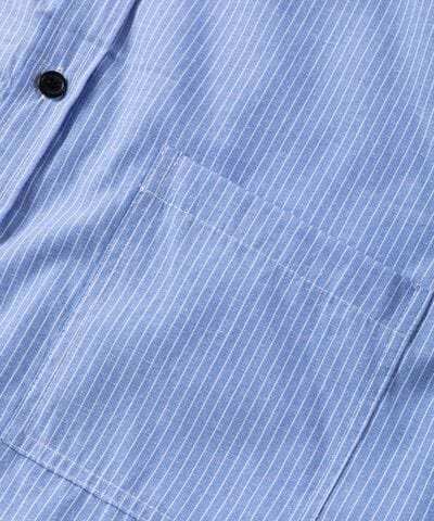 Striped Collared Neck Long Sleeve Shirt - Trendsi - Flyclothing LLC