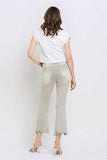 Lovervet Distressed Raw Hem Cropped Flare Jeans - Trendsi - Flyclothing LLC