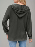 Double Take Drawstring Dropped Shoulder Long Sleeve Hoodie - Trendsi - Flyclothing LLC