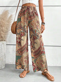 Printed Wide Leg Pants - Trendsi - Flyclothing LLC