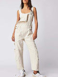 Pocketed Wide Strap Denim Overalls - Trendsi - Flyclothing LLC