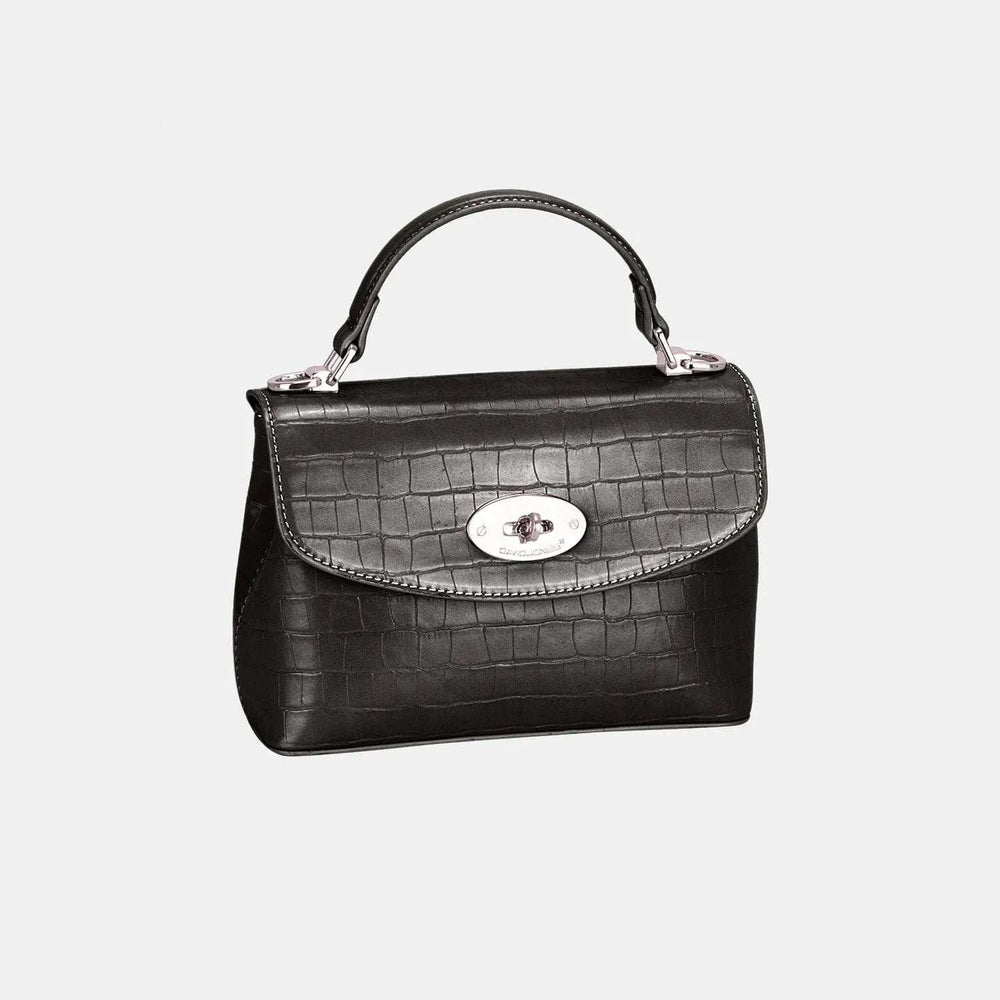David Jones Texture PU Leather Handbag - Trendsi - Flyclothing LLC