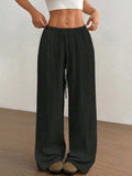 Wide Leg Drawstring Casual Pants - Trendsi - Flyclothing LLC