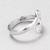 925 Sterling Silver Hug Bypass Ring - Trendsi - Flyclothing LLC