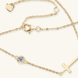 Cross 925 Sterling Silver Moissanite Necklace - Trendsi - Flyclothing LLC