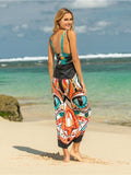 Printed Spaghetti Strap Cover Up - Trendsi - Flyclothing LLC