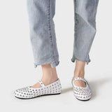 PU Leather Studded Flat Loafers - Trendsi - Flyclothing LLC