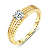 925 Sterling Silver Moissanite Ring - Trendsi - Flyclothing LLC