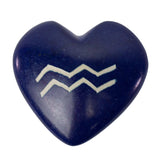 Zodiac Soapstone Hearts, Pack of 5: AQUARIUS - SMOLArt - Flyclothing LLC