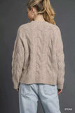 Umgee Cable Knit Cozy Sweater - Trendsi - Flyclothing LLC