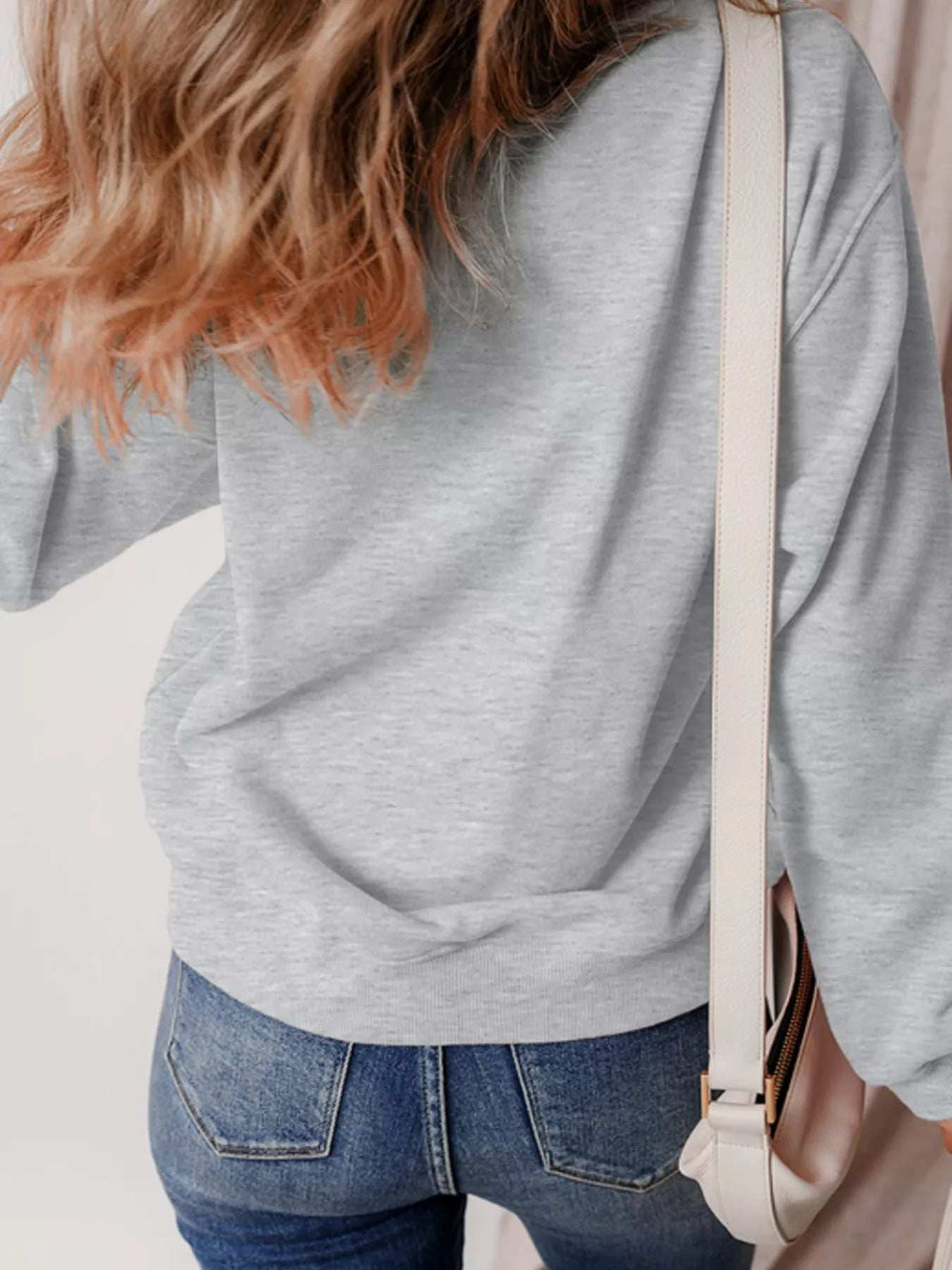 Halloween Ghost Round Neck Sweatshirt - Trendsi - Flyclothing LLC