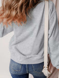 Halloween Ghost Round Neck Sweatshirt - Trendsi - Flyclothing LLC