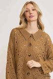 Umgee Crochet Button Down Knit Cardigan - Trendsi - Flyclothing LLC