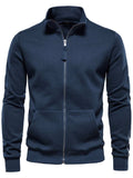 Men's Zip Up Long Sleeve Sweatshirt - Trendsi - Flyclothing LLC