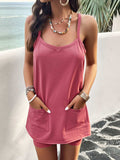 Full Size Pocketed Cami and Shorts Set - Trendsi - Flyclothing LLC