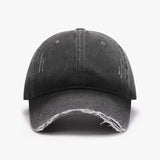 Distressed Washed Adjustable Baseball Cap - Trendsi - Flyclothing LLC