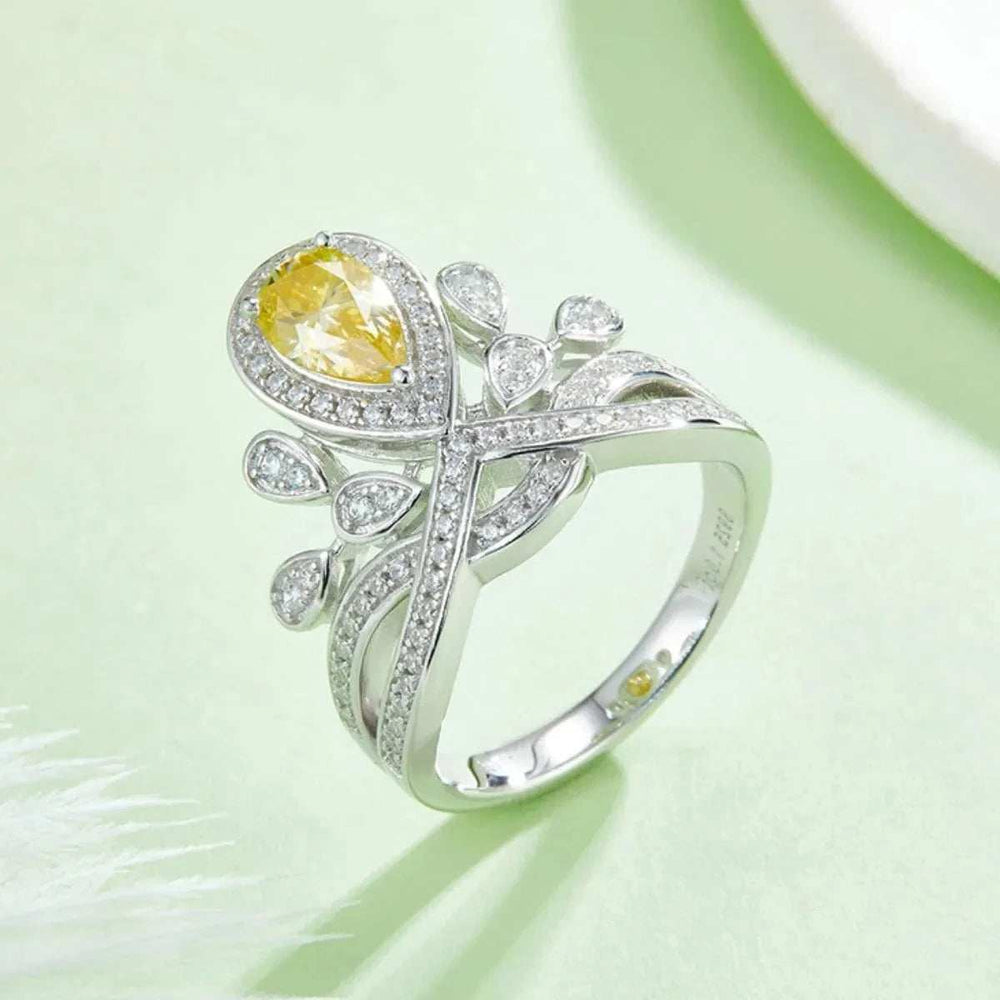 1 Carat Moissanite 925 Sterling Silver Ring - Trendsi - Flyclothing LLC