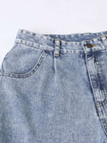 High Waist Straight Leg Jeans - Trendsi - Flyclothing LLC