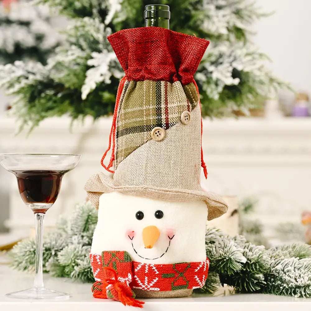 Christmas Wine Bottle Cover - Trendsi - Flyclothing LLC