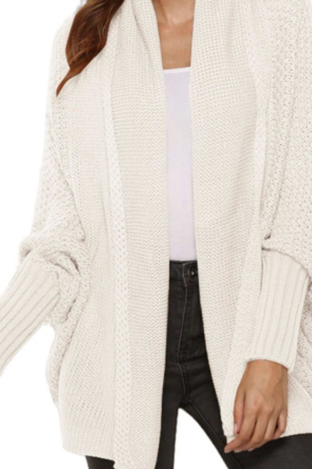 Angel Wings Open Front Batwing Sleeve Cardigan - Trendsi - Flyclothing LLC