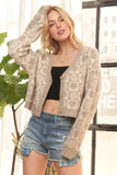 ADORA Button Down Crop Sweater Cardigan - Trendsi - Flyclothing LLC
