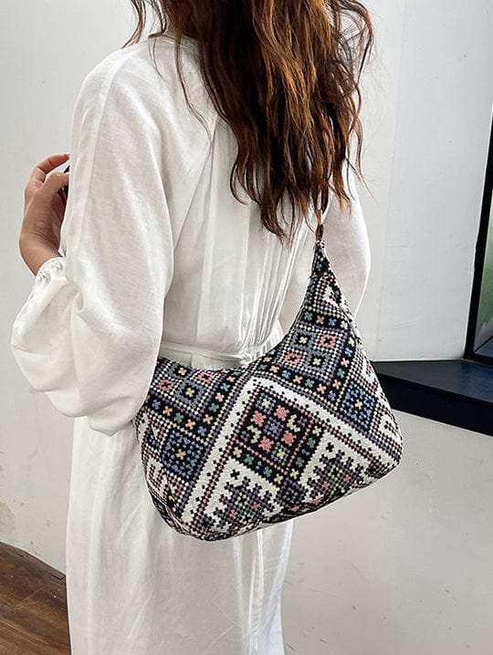 Geometric Adjustable Strap Crossbody Bag - Trendsi - Flyclothing LLC