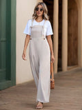 Tied Wide Leg Overalls with Pockets - Trendsi - Flyclothing LLC