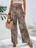 Printed Wide Leg Pants - Trendsi - Flyclothing LLC