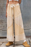 POL Elastic Waistband Wide Leg Pants with Drawstring - Trendsi - Flyclothing LLC