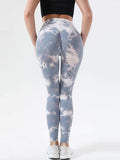Tie-Dye High Waist Active Leggings - Trendsi - Flyclothing LLC