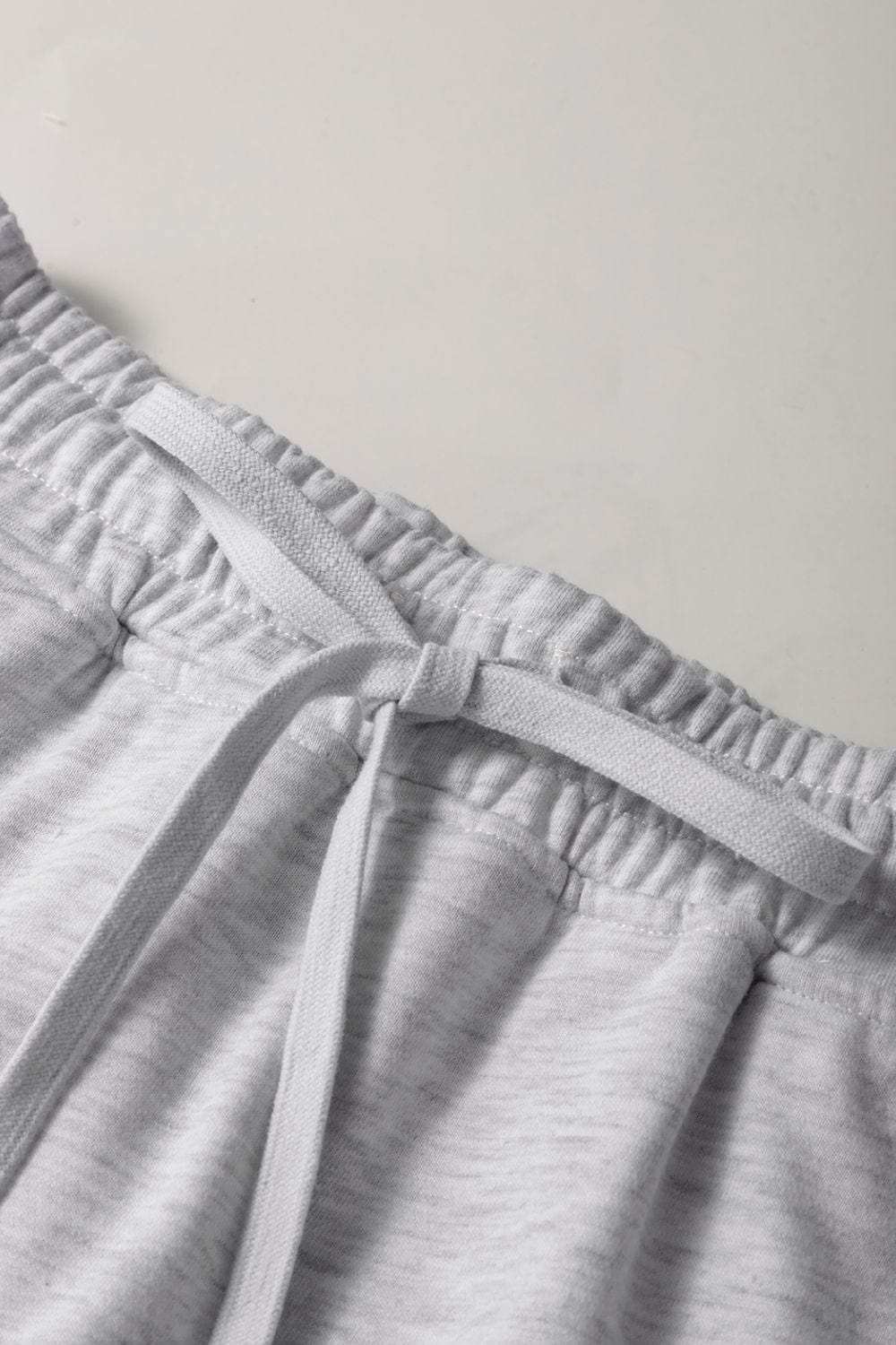 French Terry Drawstring Mini Skort with Pockets - Trendsi - Flyclothing LLC