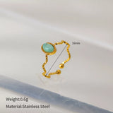 18K Gold-Plated Wave Open Ring - Trendsi - Flyclothing LLC