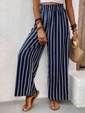 Striped Wide Leg Pants - Trendsi - Flyclothing LLC