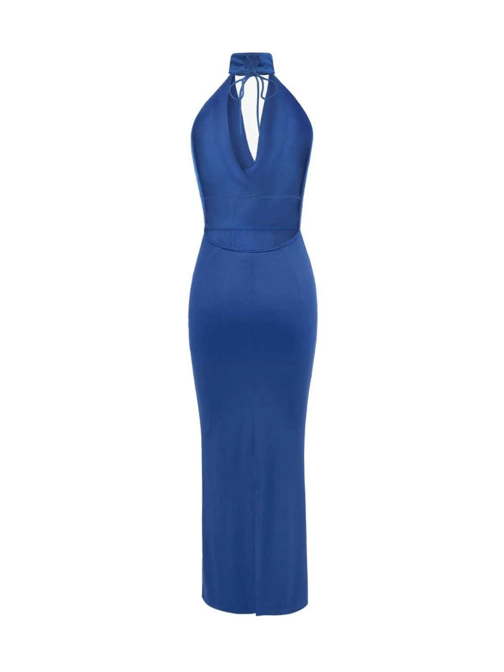 Backless Lace Up Back Sleeveless Maxi Dress - Trendsi - Flyclothing LLC