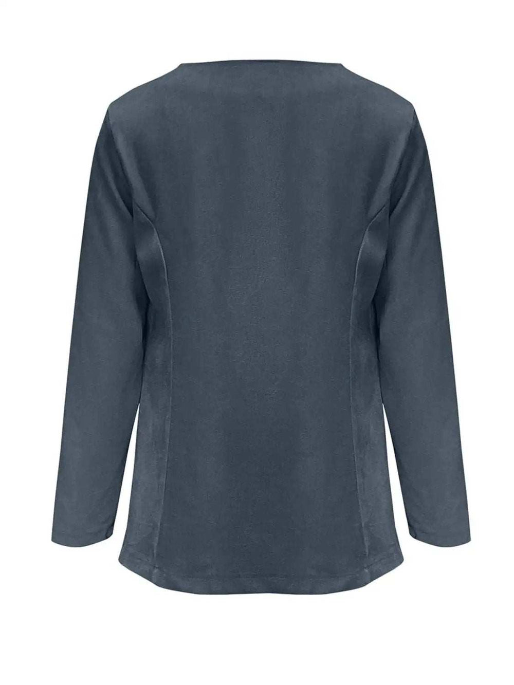 Open Front Long Sleeve Cardigan - Trendsi - Flyclothing LLC