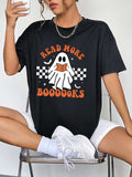 Round Neck Short Sleeve Ghost Graphic T-Shirt - Trendsi - Flyclothing LLC