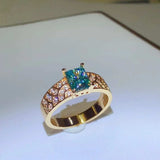 1 Carat Moissanite 925 Sterling Silver Ring - Trendsi - Flyclothing LLC