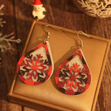 PU Leather Teardrop Shape Earrings - Trendsi - Flyclothing LLC