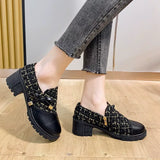 Round Toe Block Heels Boots - Trendsi - Flyclothing LLC