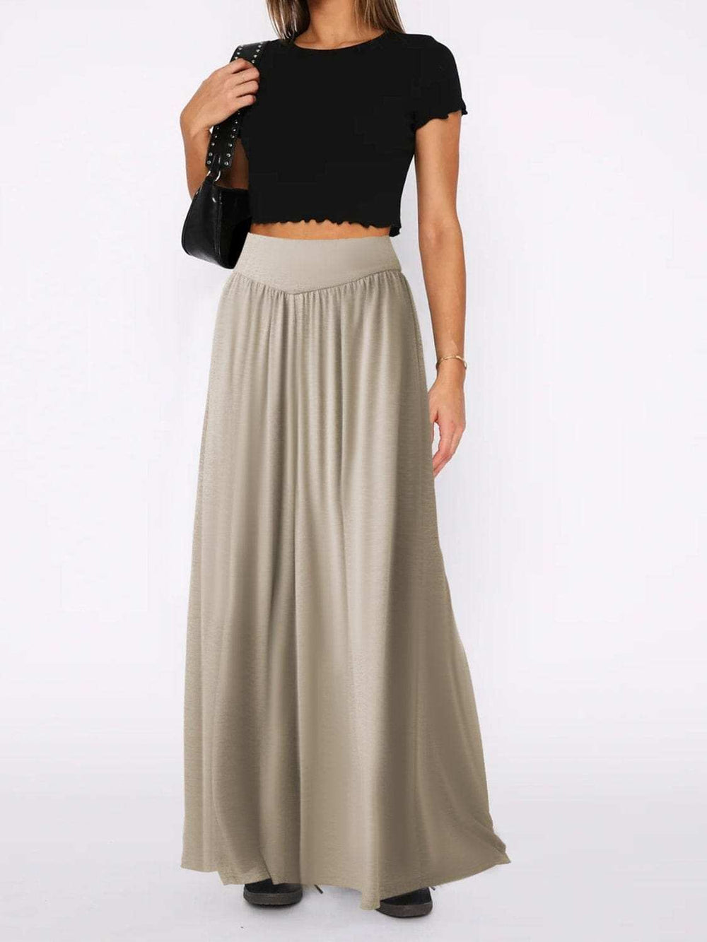 High Waist Wide Leg Pants - Trendsi - Flyclothing LLC