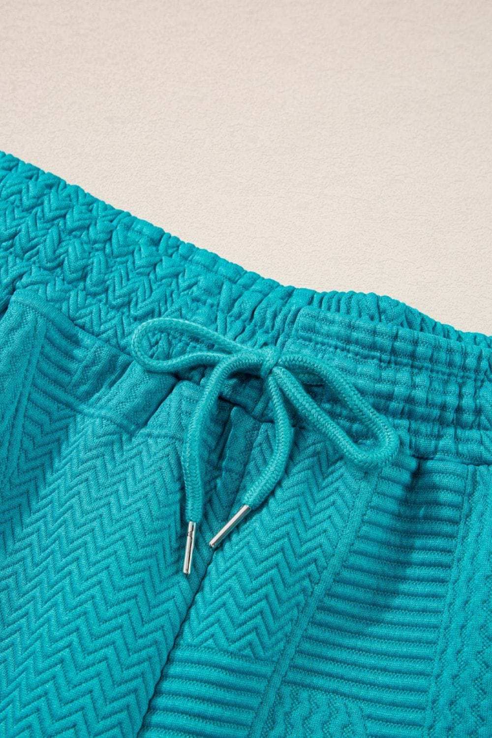 Ruffled Cap Sleeve Top and Shorts Set - Trendsi - Flyclothing LLC