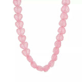 Colorful Resin Heart Necklace - Trendsi - Flyclothing LLC
