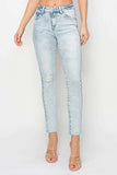 Risen Full Size High Rise Distressed Skinny Jeans - Trendsi - Flyclothing LLC