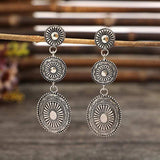 Vintage Alloy Dangle Earrings - Trendsi - Flyclothing LLC