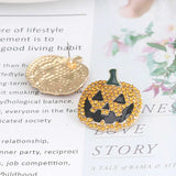 Demon Pumpkin Rhinestone Alloy Earrings - Trendsi - Flyclothing LLC